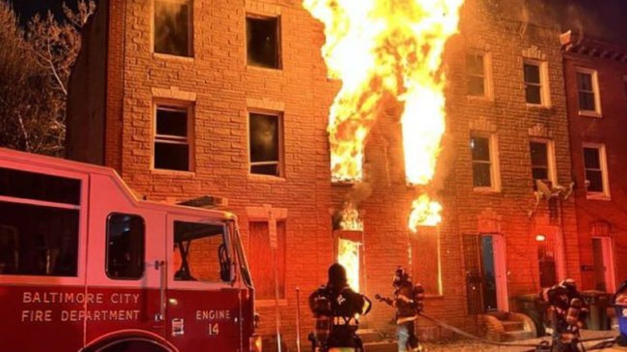 Two Hospitalized, One Displaced After East Baltimore Row Home Fire