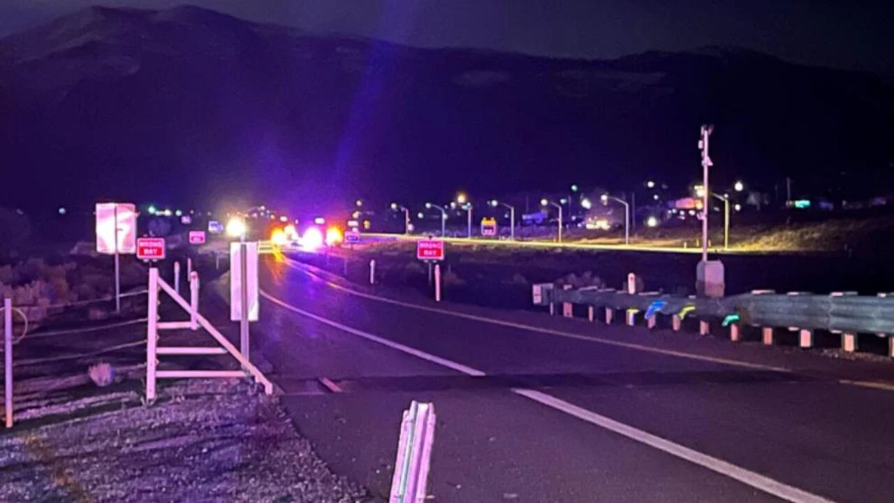 Wrong-Way Driver Suspected in Fatal U.S. 395 Head-On Crash Near Hallelujah Junction, Northbound Lanes Closed
