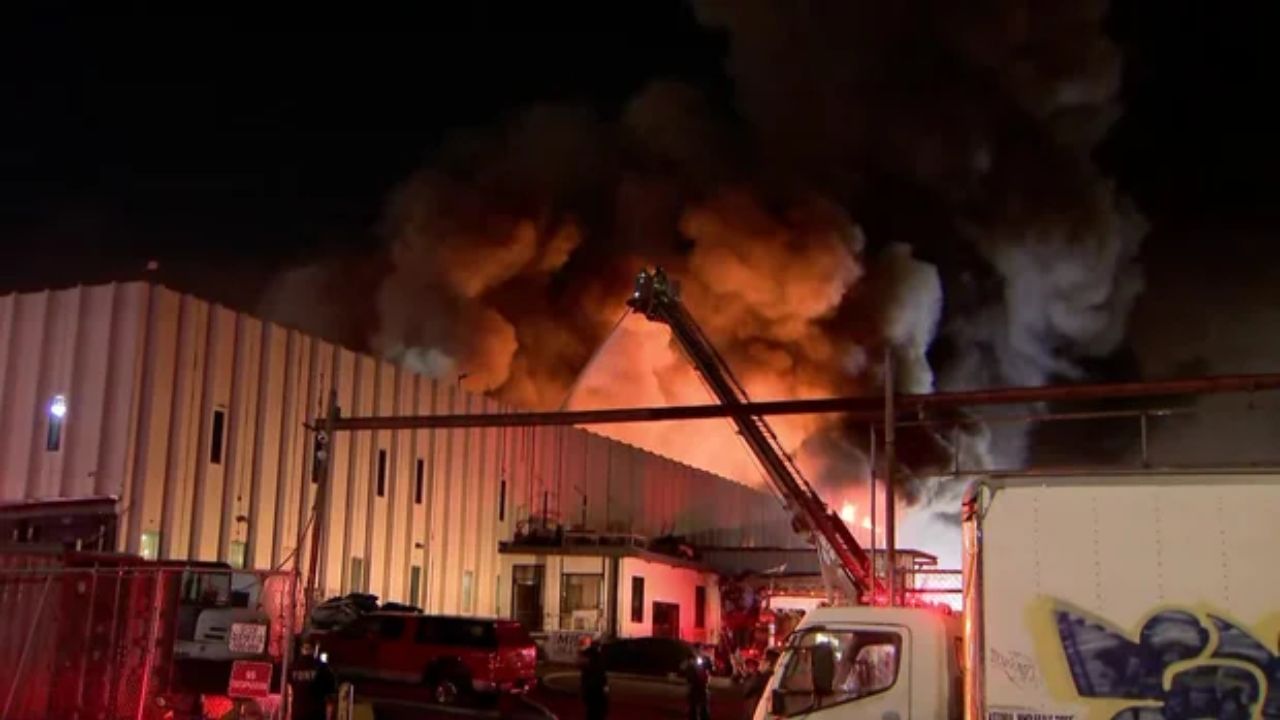 Massive Factory Fire Erupts in Queens, Prompts Health Warning for Residents