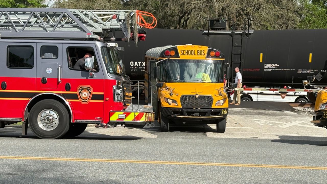 Not Gonna Stop for No Train' — Florida Bus Driver Charged After Train Clips Bus Full of Kids