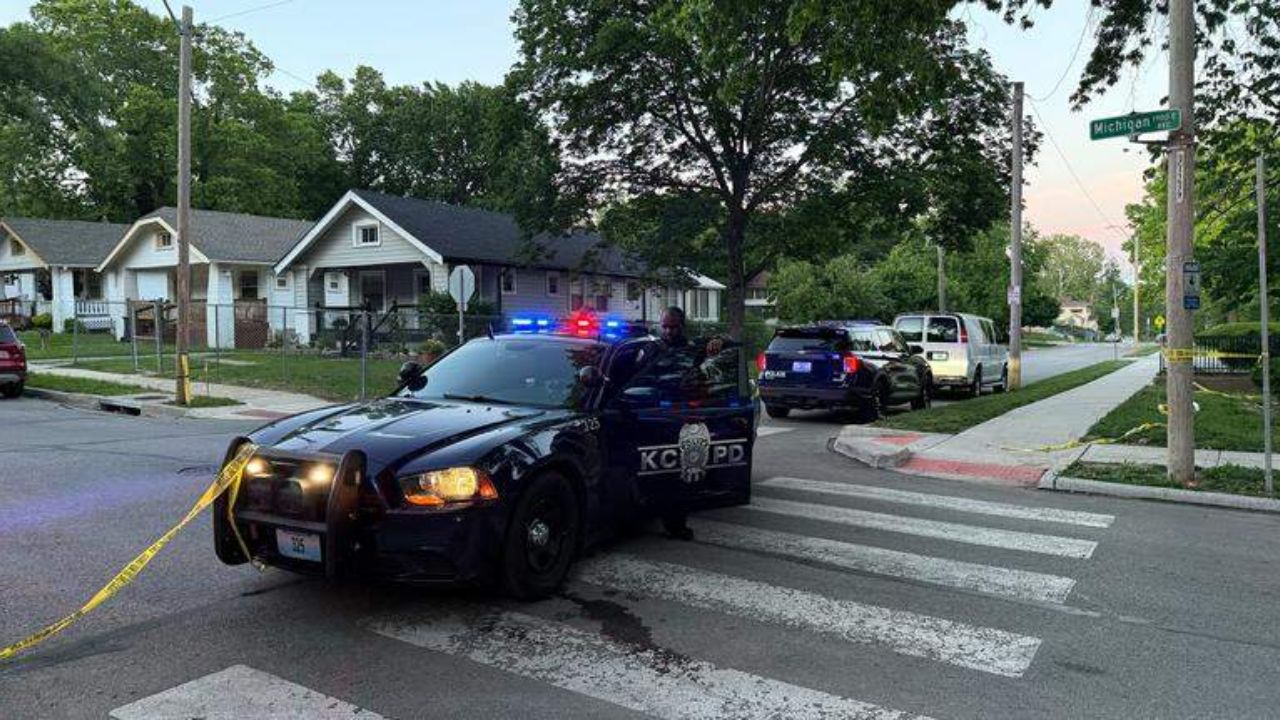 A man is dead after a Memorial Day shooting steps away from a Kansas City school — and a person of interest is already in custody
