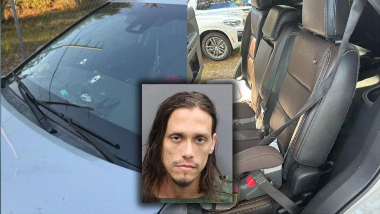 Florida man shot at a family of 4 on I-4 — a bullet went through the child's booster seat
