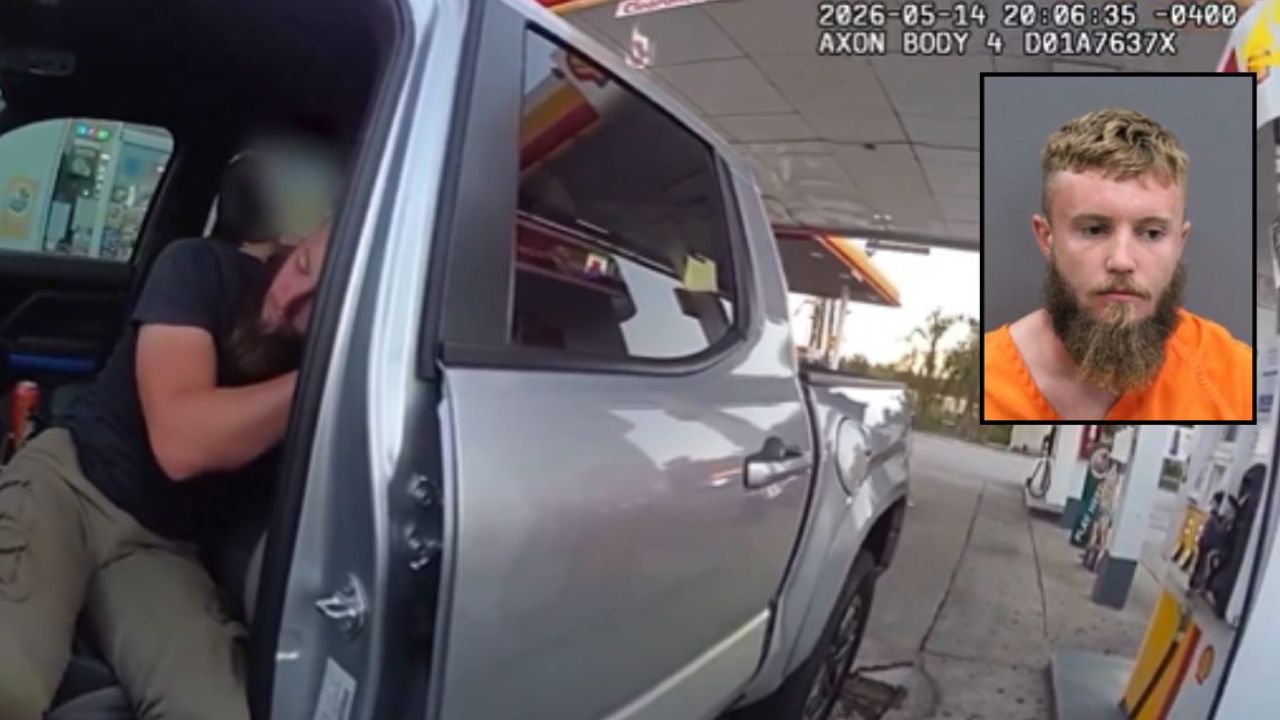 "He's Just Sleeping": Florida Dad Arrested After Passing Out at Gas Pump With 5-Year-Old Son and Unsecured Guns in Truck