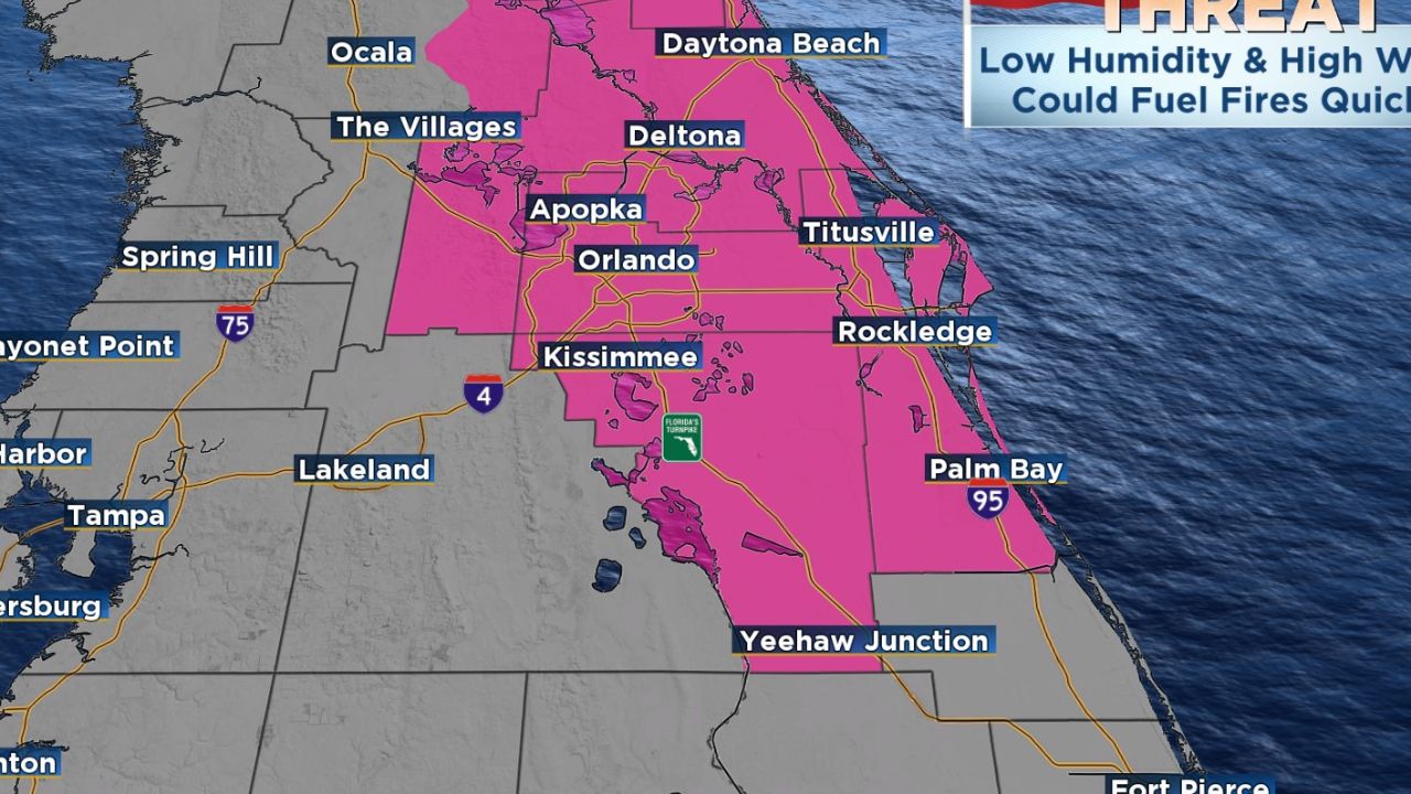Red Flag Warning Issued For Central Florida Amid Record-Breaking Heat