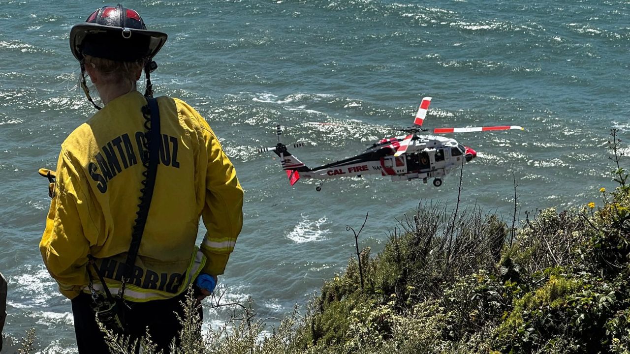 Santa Cruz driver dies after car plunges 500 feet off Highway 1 cliff onto beach below