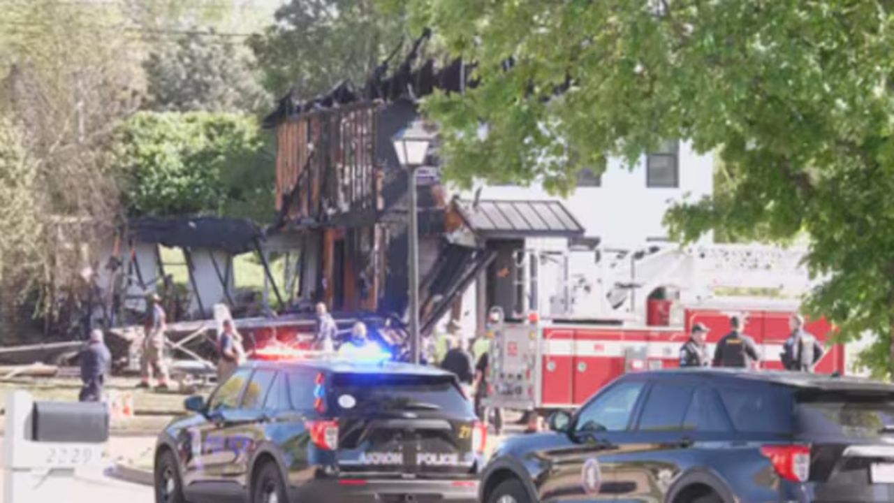 Small plane crashes into Akron home, killing 2 and sparking massive fire
